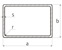 Труба профильная прямоугольная чертеж профиля